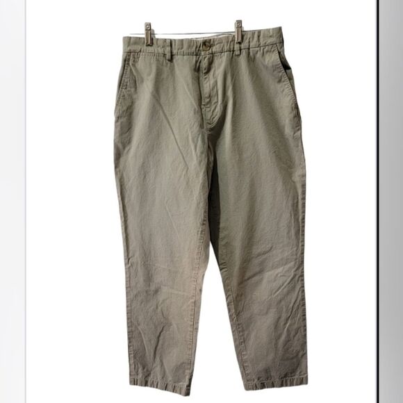Burberry London Relaxed Pants Size 33R cotton greige